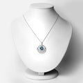 8.75 Carat Genuine Swiss Blue Topaz .925 Sterling Silver Pendant by Bids.com