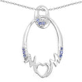 0.18 Carat Genuine Tanzanite .925 Sterling Silver Pendant by Bids.com