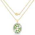 2.24 Carat Genuine Emerald .925 Sterling Silver Pendant by Bids.com