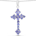 2.00 Carat Genuine Tanzanite .925 Sterling Silver Pendant by Bids.com