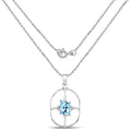5.26 Carat Genuine Swiss Blue Topaz .925 Sterling Silver Pendant by Bids.com