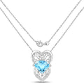 4.65 Carat Genuine Swiss Blue Topaz .925 Sterling Silver Pendant by Bids.com