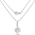 4.46 Carat Genuine White Cubic Zirconia .925 Sterling Silver Pendant by Bids.com