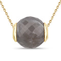 16.79 Carat Genuine Grey Moonstone .925 Sterling Silver Pendant by Bids.com