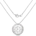 0.53 Carat Genuine White Diamond .925 Sterling Silver Pendant by Bids.com