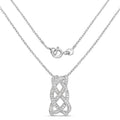0.54 Carat Genuine White Diamond .925 Sterling Silver Pendant by Bids.com