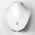0.31 Carat Genuine Tanzanite and White Diamond 14K Yellow Gold Pendant by Bids.com