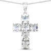Genuine Green Amethyst Cross Pendant