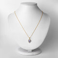 0.96 Carat Genuine Tanzanite and White Topaz .925 Sterling Silver Pendant by Bids.com