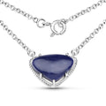 3.92 Carat Genuine Blue Aventurine .925 Sterling Silver Pendant by Bids.com