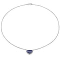 3.92 Carat Genuine Blue Aventurine .925 Sterling Silver Pendant by Bids.com