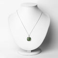 3.25 Carat Genuine Chrome Diopside and White Zircon .925 Sterling Silver Pendant by Bids.com