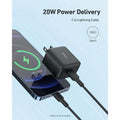 PA-R1S Swift Charger with PD & QC 3.0 USB C 20W Black by DailySale