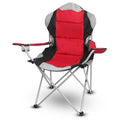 Padded Seat Arm Back Foldable Camping Chair Heavy Duty Steel Lawn by DailySale