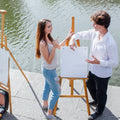 Painting Easel Stand Wooden Inclinable A Frame Tripod by DailySale