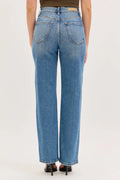 Paisley High Rise Dad Jean Medium wash by Boutique 23