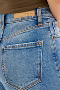 Paisley High Rise Dad Jean Medium wash by Boutique 23