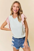 Paisley Princess Top - Sage/Rose by Boutique 23