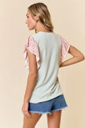 Paisley Princess Top - Sage/Rose by Boutique 23