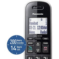 Panasonic Expandable Corded/Cordless Phone System with Answering Machine and One Touch Call Blocking – 2 Handsets (Refurbished) by DailySale