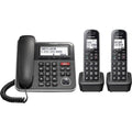 Panasonic Expandable Corded/Cordless Phone System with Answering Machine and One Touch Call Blocking – 2 Handsets (Refurbished) by DailySale