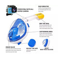 Panoramic Snorkeling Mask Full Face GoPro Compatible Snorkel Mask Scuba Mask by DailySale