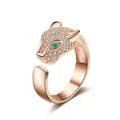 Panther Ring Metal Leopard Rings Cubic Zirconia by DailySale
