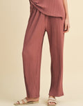 Pleated Elastic Waist Pants - Sienna by Boutique 23
