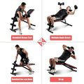 PAPABABE Workout Bench with Upgraded Wider Backrest for Bench Press Full Body Workout by DailySale