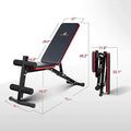 PAPABABE Workout Bench with Upgraded Wider Backrest for Bench Press Full Body Workout by DailySale