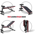 PAPABABE Workout Bench with Upgraded Wider Backrest for Bench Press Full Body Workout by DailySale
