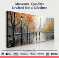 Parisian Rain Cityscape Wall Art by Tailored Canvases