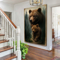 Path of the Wild Kin Bear and Cub Wall Art by Tailored Canvases