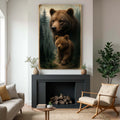 Path of the Wild Kin Bear and Cub Wall Art by Tailored Canvases