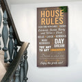 Patio Rules Sign by Tailored Canvases