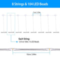 Patio Umbrella Lights 8 Lighting Mode with Remote Control by DailySale
