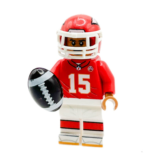 #15 Chiefs Football Player Minifig made using LEGO parts - B3 Customs by B3 Customs
