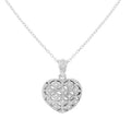 Patterned Heart Locket Pendant Necklace by DailySale