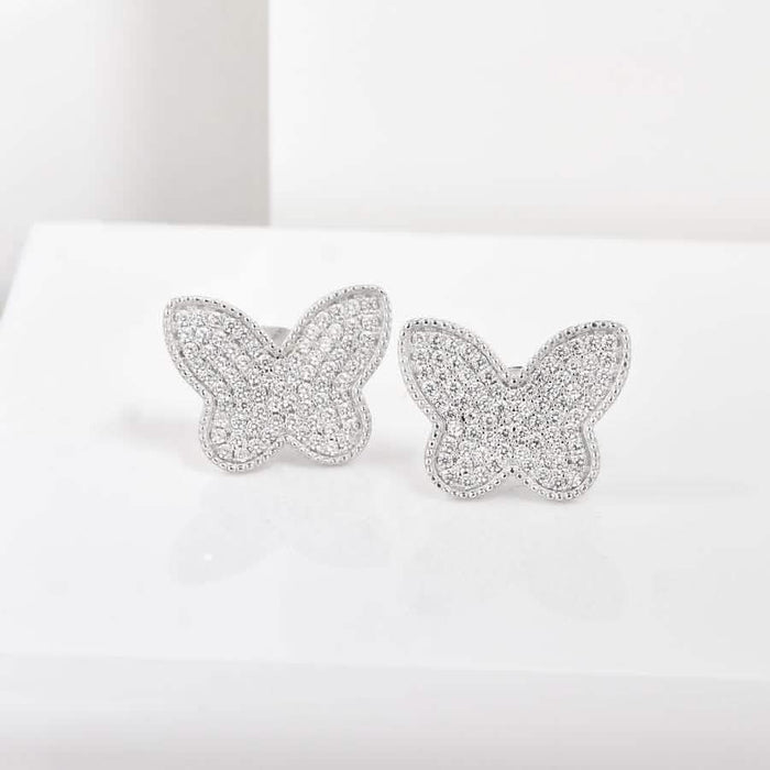 Pave Butterfly Studs by DailySale