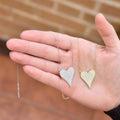 Pave Elongated Heart Necklace by DailySale