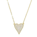 Pave Elongated Heart Necklace by DailySale