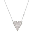 Pave Elongated Heart Necklace by DailySale