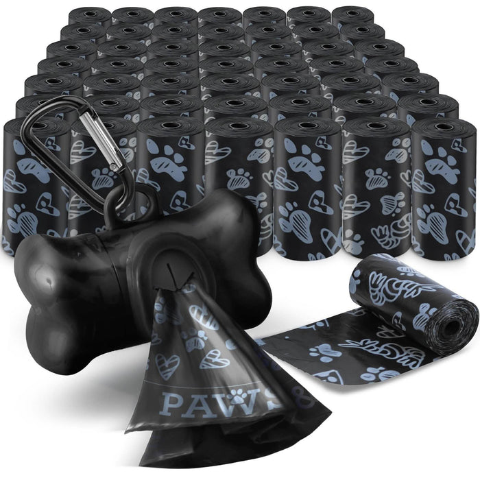 Paws & Pals 1000 Pet Dog Poop Black Bags by DailySale