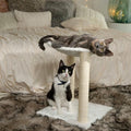 Paws & Pals 3-in-1 Cat Scratching Post with Hammock and Toy by DailySale