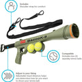 Paws & Pals Bazook - 9 Tennis Ball Launcher Gun with 2 Squeaky Balls by DailySale