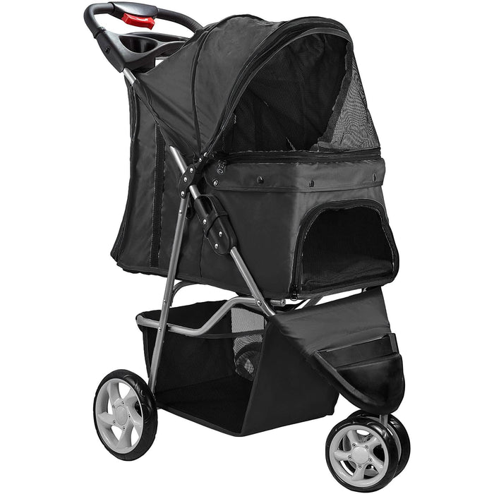 Paws & Pals Dog and Cat Folding Stroller by DailySale