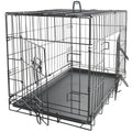 Paws & Pals Double Door Wire Dog Crate with Tray by DailySale
