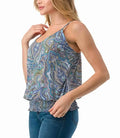 Payton Paisley Tank Top - Multi by Boutique 23