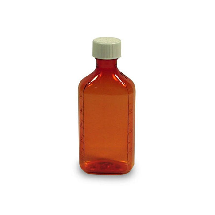 Amber Plastic Oval Bottles, 3 oz (135 Count Case) by Pasteur Pharmacy