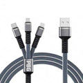 PBG 3-in-1 Cable Mesh/Nylon Braided HQ Multi Device Charging (Lightning, USB-C , Micro) by DailySale